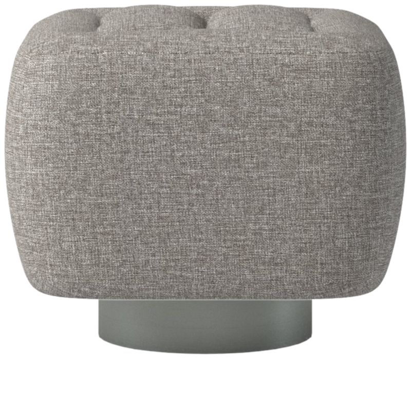 Fells Small Tufted Ottoman Taylor Felt Grey by Kravitz Design - image 0 of 5