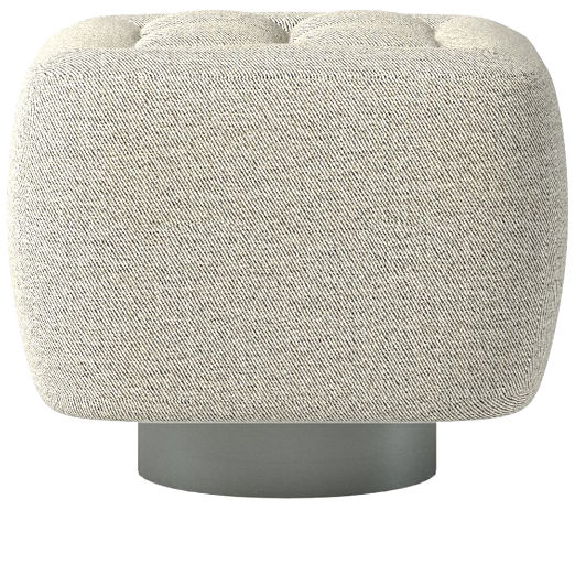 Fells Small Tufted Ottoman Deauville Stone by Kravitz Design