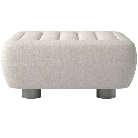 Fells Large Tufted Ottoman Nomad Snow by Kravitz Design