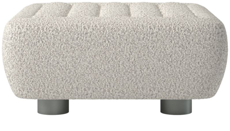 Fells Large Tufted Ottoman Bloce Grey by Kravitz Design - image 0 of 6