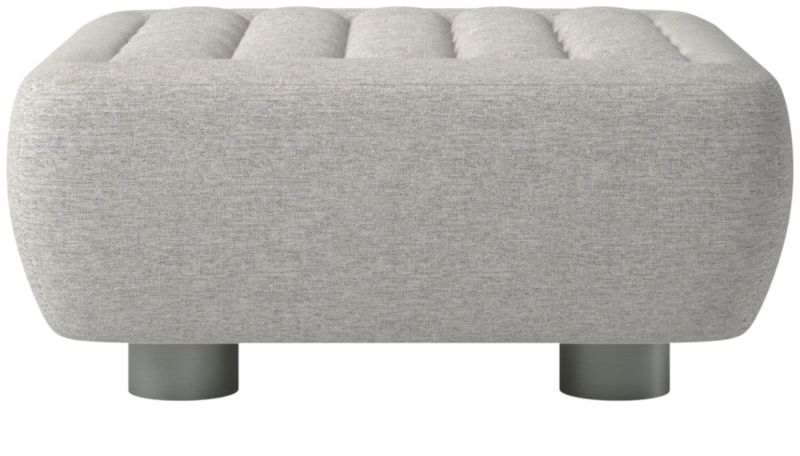 Fells Large Tufted Ottoman Hatch Platinum by Kravitz Design - image 0 of 6