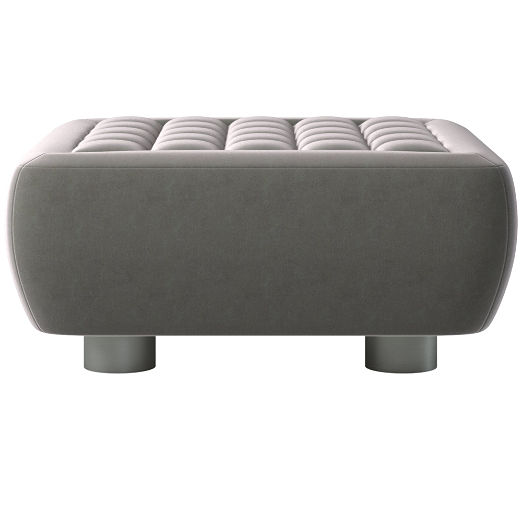 Fells Large Tufted Ottoman Luca Storm by Kravitz Design