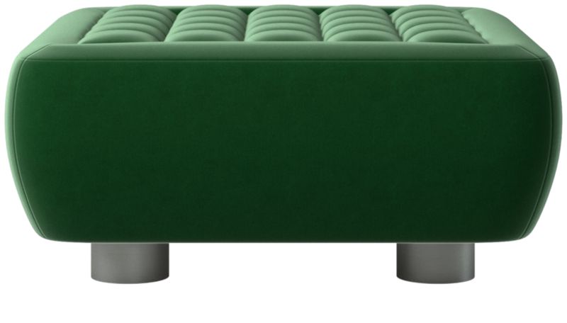 Fells Large Tufted Ottoman Luca Emerald by Kravitz Design - image 0 of 6