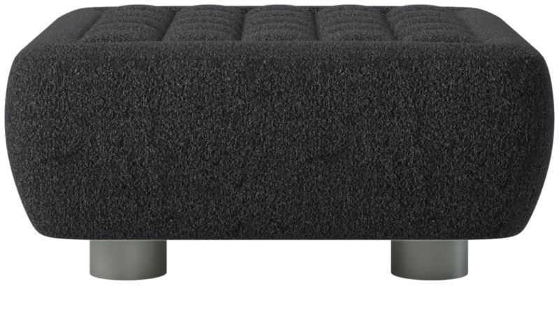 Fells Large Tufted Ottoman Bloce Noir by Kravitz Design - image 0 of 6