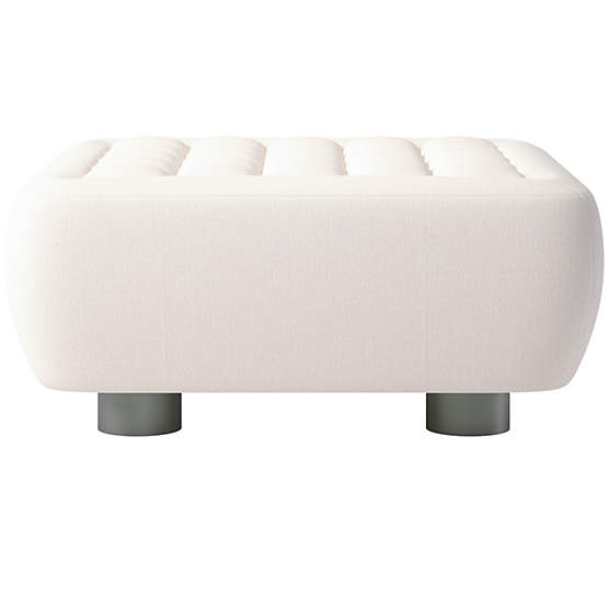 Fells Large Tufted Ottoman Biba Frost by Kravitz Design