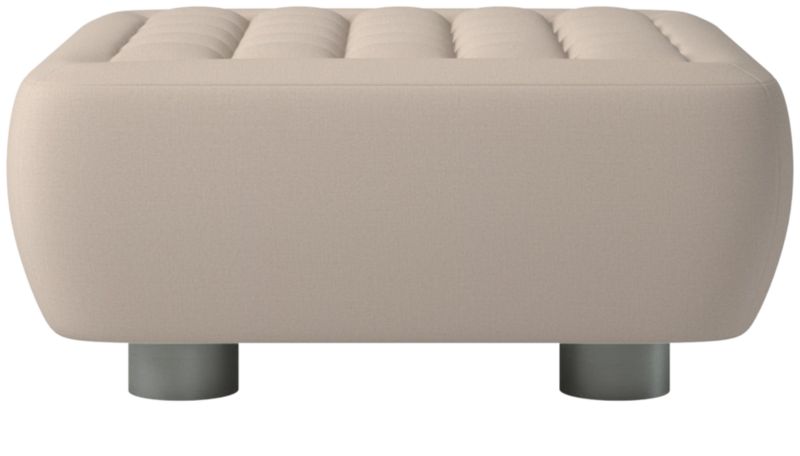 Fells Large Tufted Ottoman Luca Bone by Kravitz Design - image 0 of 6