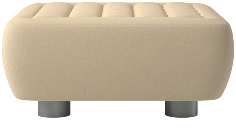 Fells Large Tufted Ottoman Biba Parchment by Kravitz Design - image 0 of 6