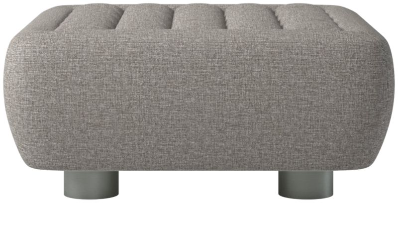 Fells Large Tufted Ottoman Taylor Felt Grey by Kravitz Design - image 0 of 6