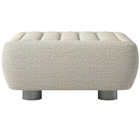 Fells Large Tufted Ottoman Deauville Stone by Kravitz Design