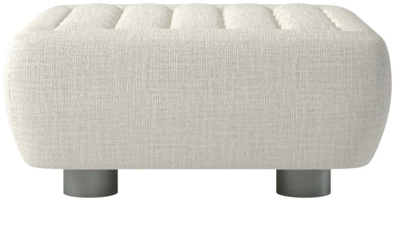 Fells Large Tufted Ottoman Lindy Snow by Kravitz Design - image 0 of 6