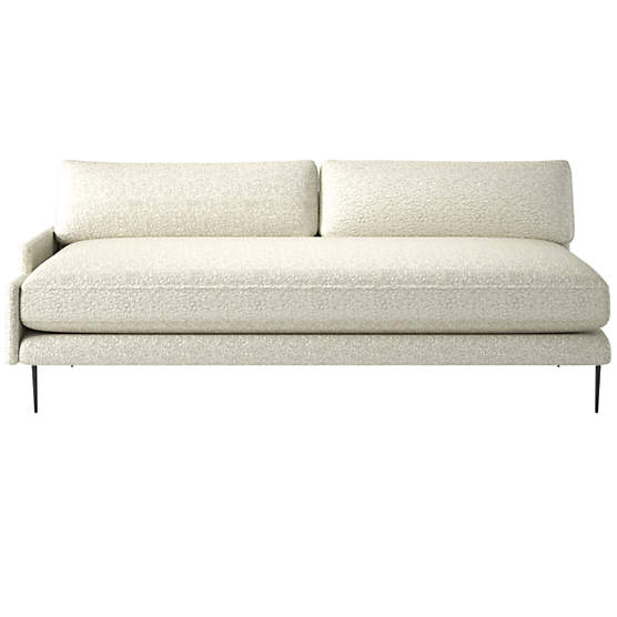 Scalino Right Arm Loveseat Bloce Grey