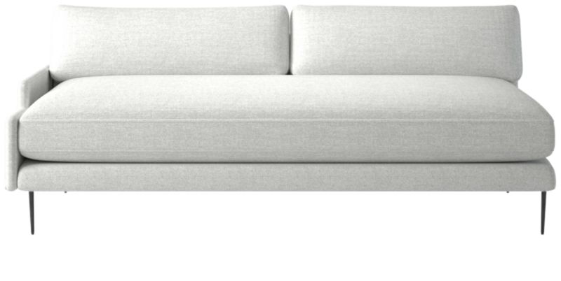 Scalino Right Arm Loveseat Elliot Dove - image 0 of 7