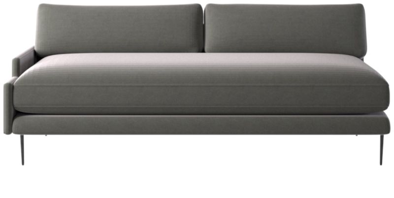 Scalino Right Arm Loveseat Luca Storm - image 0 of 7