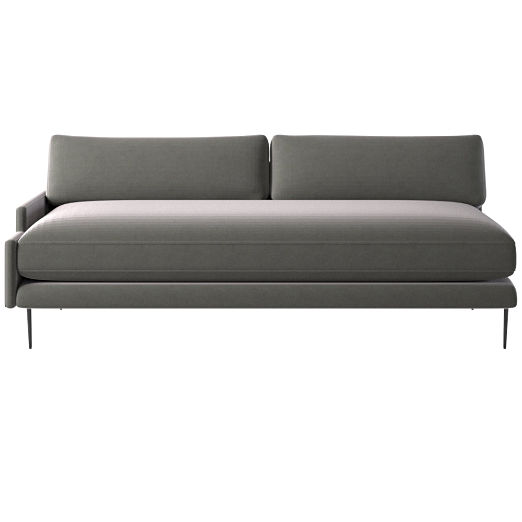 Scalino Right Arm Loveseat Luca Storm