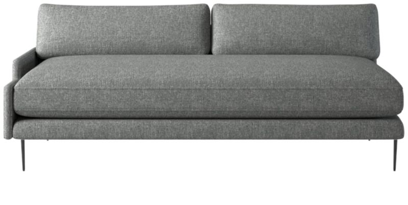 Scalino Right Arm Loveseat Hatch Charcoal - image 0 of 7