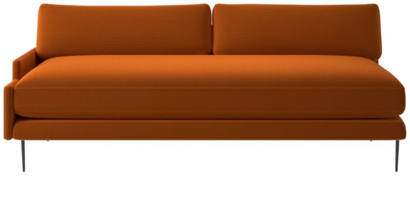 Scalino Right Arm Loveseat Luca Russet - image 0 of 7