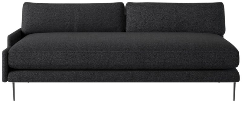 Scalino Right Arm Loveseat Bloce Noir - image 0 of 7