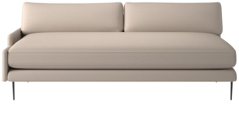 Scalino Right Arm Loveseat Luca Bone - image 0 of 7