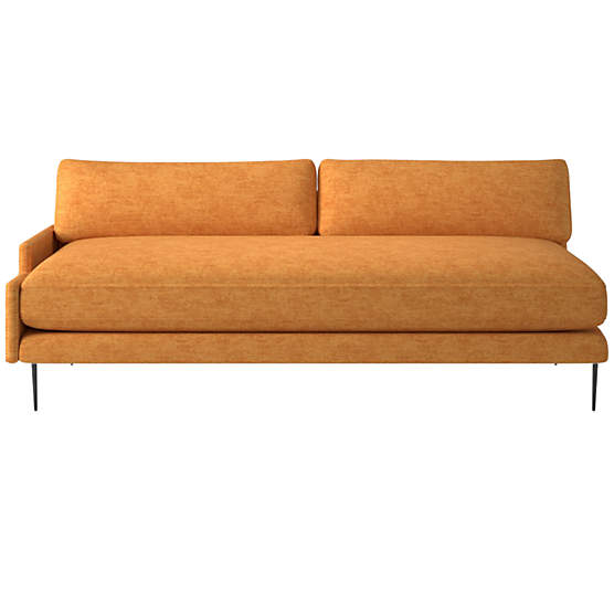 Scalino Right Arm Loveseat Dream Ginger Tea