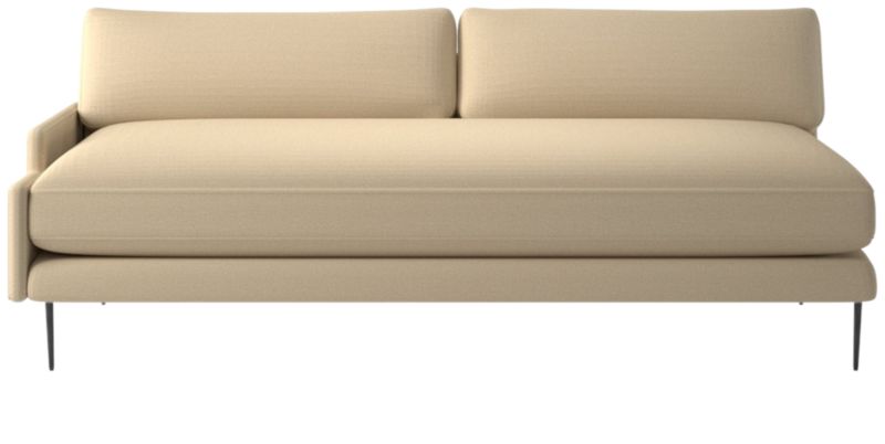 Scalino Right Arm Loveseat Biba Parchment - image 0 of 7