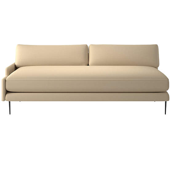 Scalino Right Arm Loveseat Biba Parchment