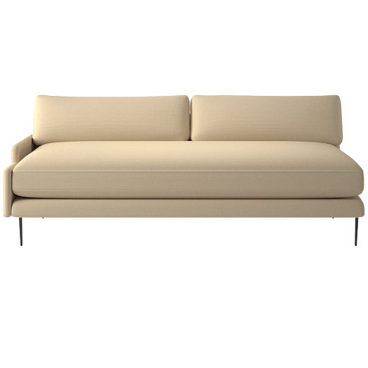 Scalino Right Arm Loveseat Biba Parchment