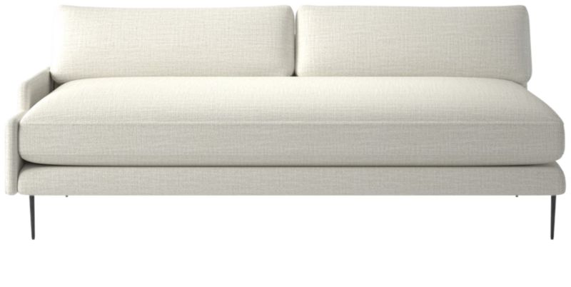 Scalino Right Arm Loveseat Lindy Snow - image 0 of 7