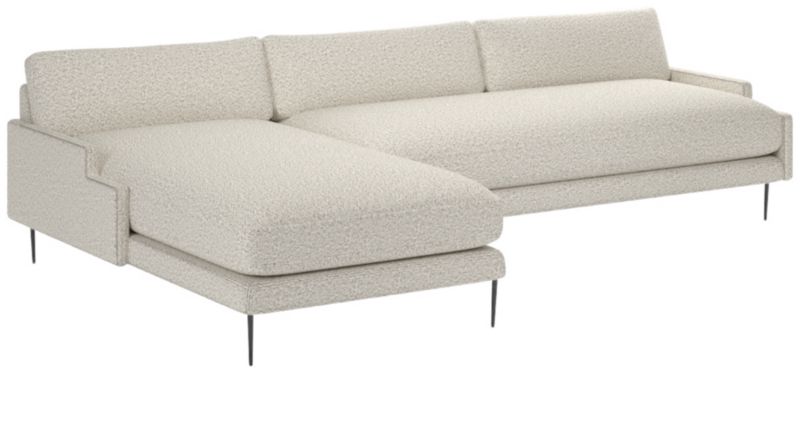 Scalino 2-Piece Left Arm Chaise Sectional Sofa Bloce Grey - image 0 of 8