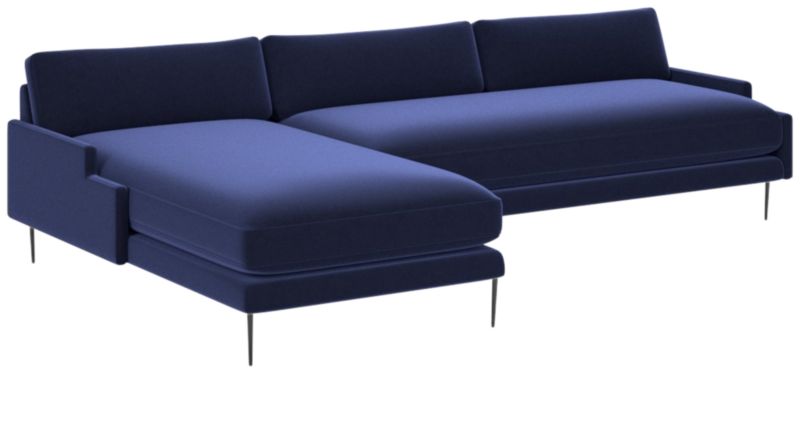 Scalino 2-Piece Left Arm Chaise Sectional Sofa Luca Eclipse - image 0 of 8