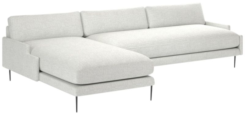 Scalino 2-Piece Left Arm Chaise Sectional Sofa Elliot Dove - image 0 of 8