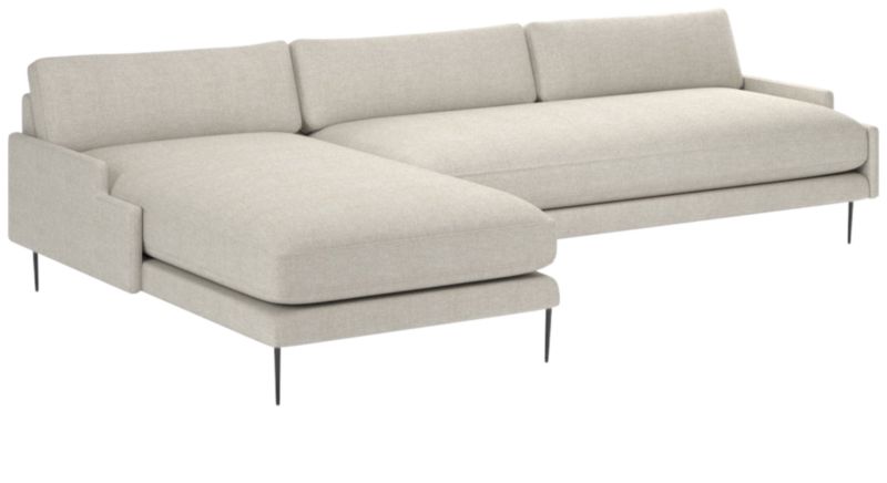 Scalino 2-Piece Left Arm Chaise Sectional Sofa Deauville Dune - image 0 of 8