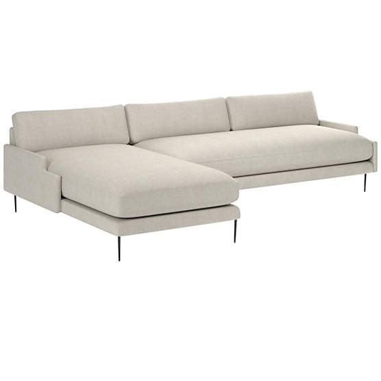 Scalino 2-Piece Left Arm Chaise Sectional Sofa Deauville Dune