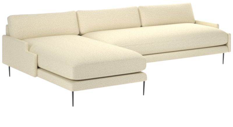 Scalino 2-Piece Left Arm Chaise Sectional Sofa Bloce Cream - image 0 of 8