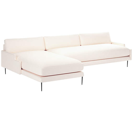 Scalino 2-Piece Left Arm Chaise Sectional Sofa Biba Frost