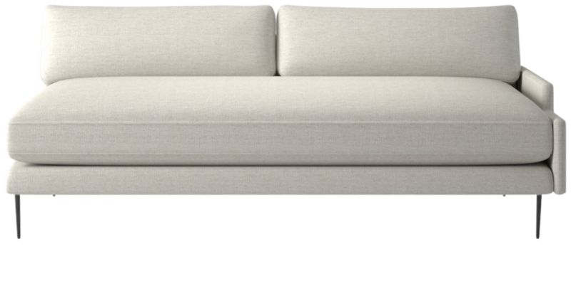 Scalino Left Arm Loveseat Nomad Snow - image 0 of 8