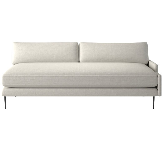 Scalino Left Arm Loveseat Nomad Snow