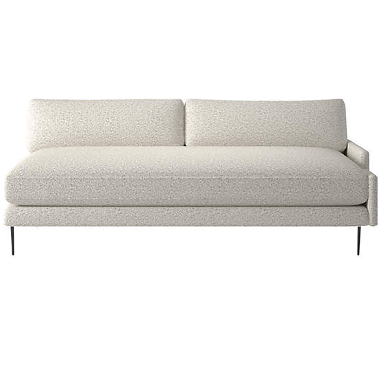 Scalino Left Arm Loveseat Bloce Grey