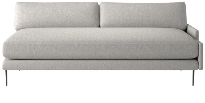 Scalino Left Arm Loveseat Hatch Platinum - image 0 of 8