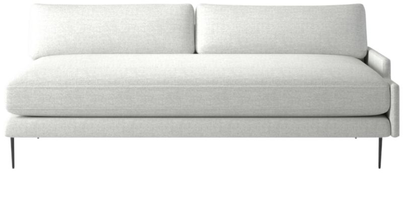 Scalino Left Arm Loveseat Elliot Dove - image 0 of 8