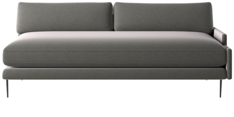 Scalino Left Arm Loveseat Luca Storm - image 0 of 8