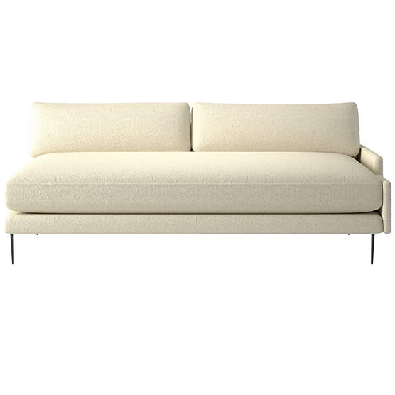 Scalino Left Arm Loveseat Bloce Cream