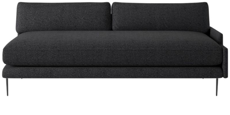 Scalino Left Arm Loveseat Bloce Noir - image 0 of 8