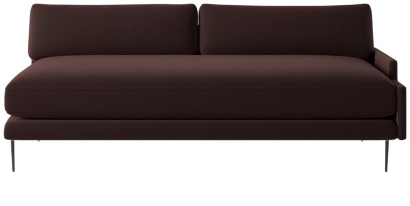 Scalino Left Arm Loveseat Luca Espresso - image 0 of 8