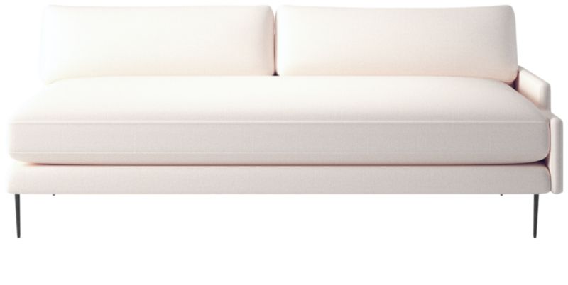 Scalino Left Arm Loveseat Biba Frost - image 0 of 8