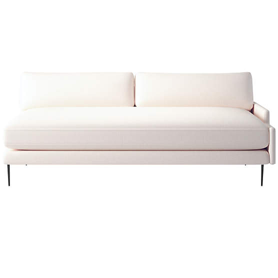 Scalino Left Arm Loveseat Biba Frost