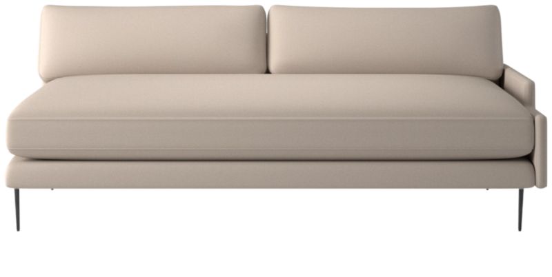 Scalino Left Arm Loveseat Luca Bone - image 0 of 8