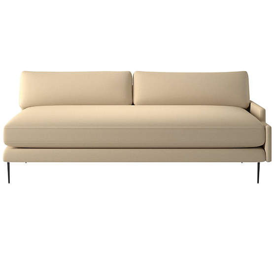 Scalino Left Arm Loveseat Biba Parchment