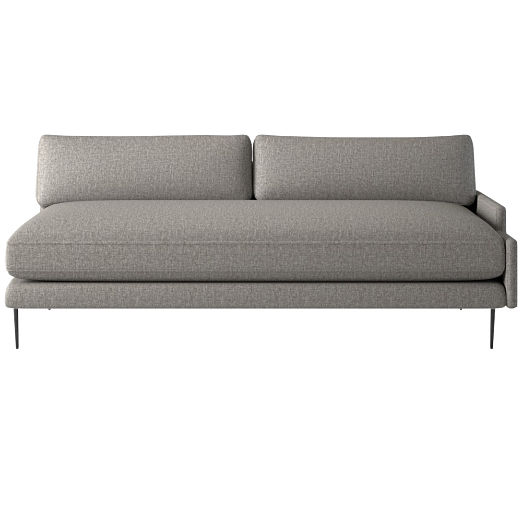 Scalino Left Arm Loveseat Taylor Felt Grey