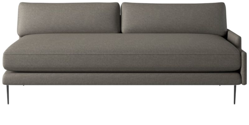 Scalino Left Arm Loveseat Angel Pewter - image 0 of 8