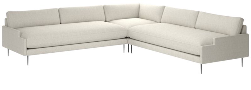 Scalino 3-Piece Sectional Sofa Nomad Snow - image 0 of 7